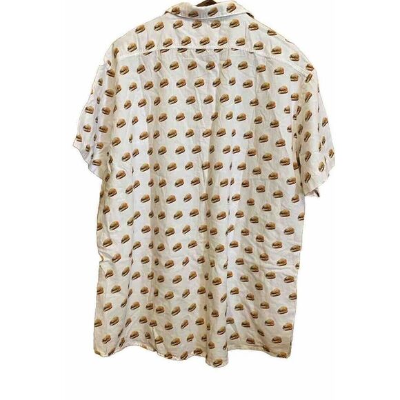 cinci cribs chilli dog short sleeve button up collared shirt size XL - Picture 2 of 10